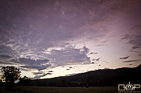 On the road past Mt Lindesay - Sunset